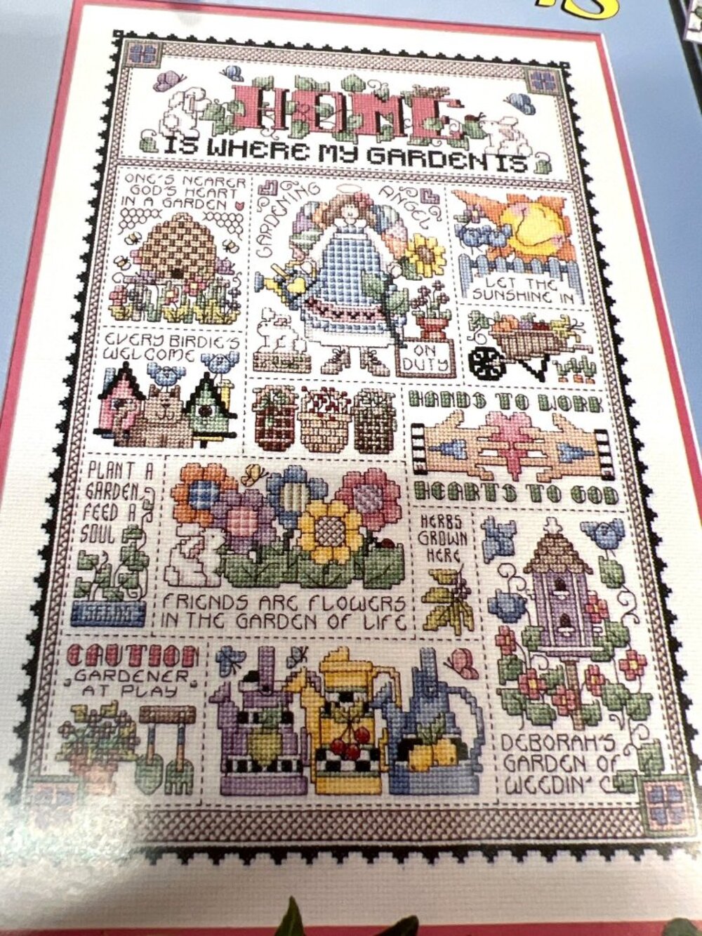 Home Is Where My Garden Is Cross Stitch Pattern By Leisure Arts
